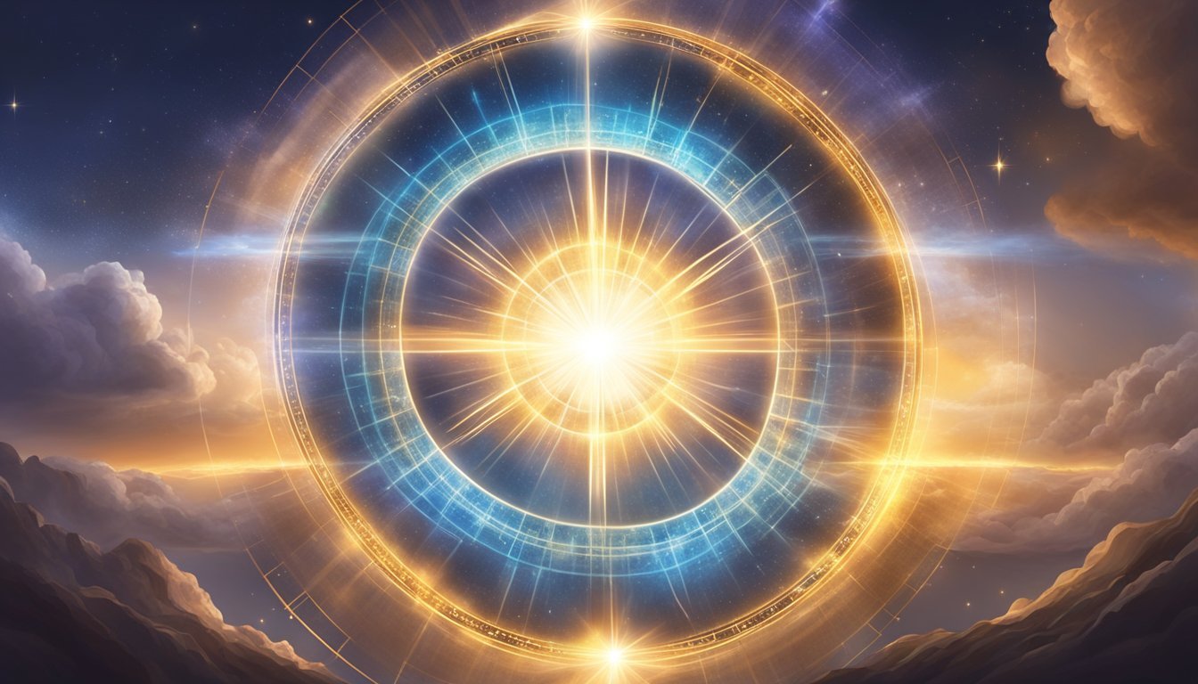 A glowing halo encircles the numbers 1212, radiating a sense of spiritual significance.</p><p>Rays of light emanate from the center, creating a celestial and transcendent atmosphere