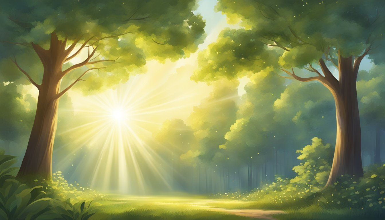 A radiant light shines down from the heavens, illuminating the number 818.</p><p>The surroundings are filled with a sense of renewal and fresh starts