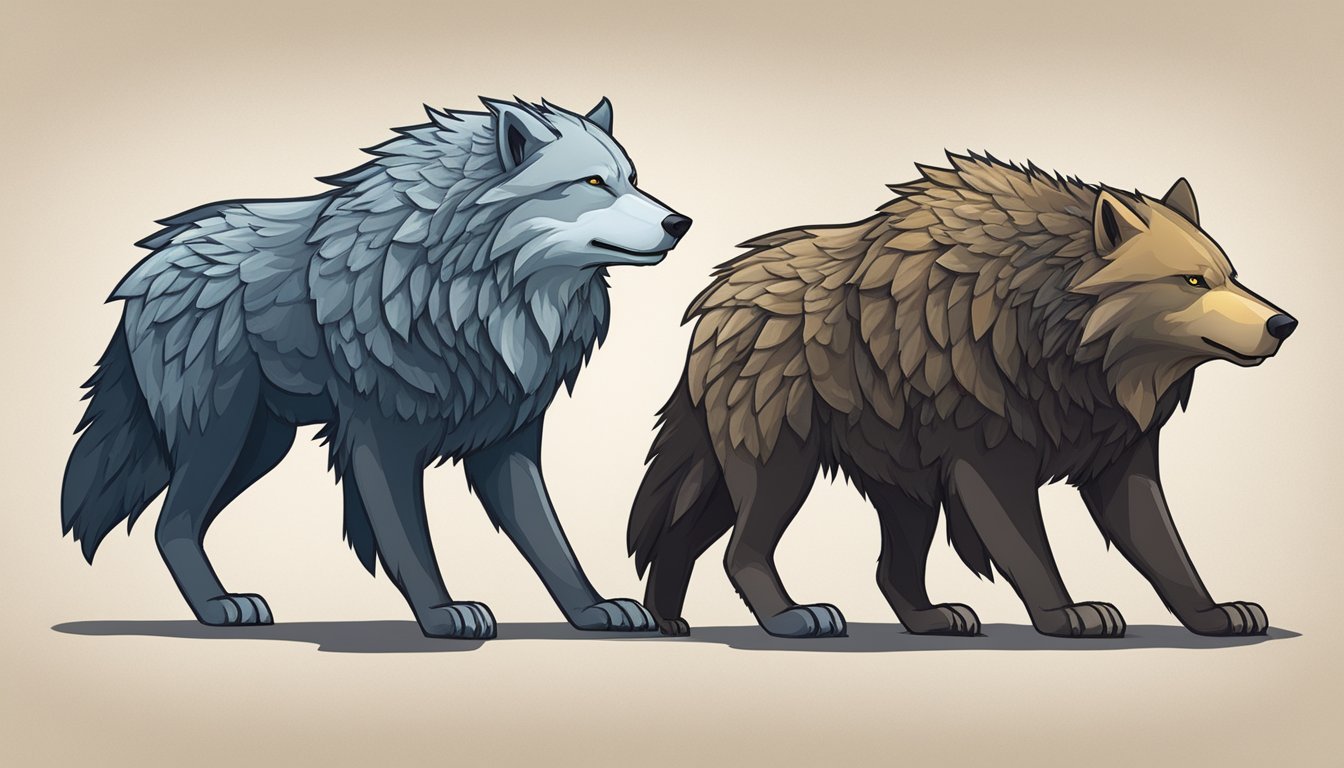 Three spirit animals - a wolf, an eagle, and a bear - stand together, symbolizing protection and guidance.</p><p>The wolf howls, the eagle soars, and the bear stands strong, representing the importance of spirit animals