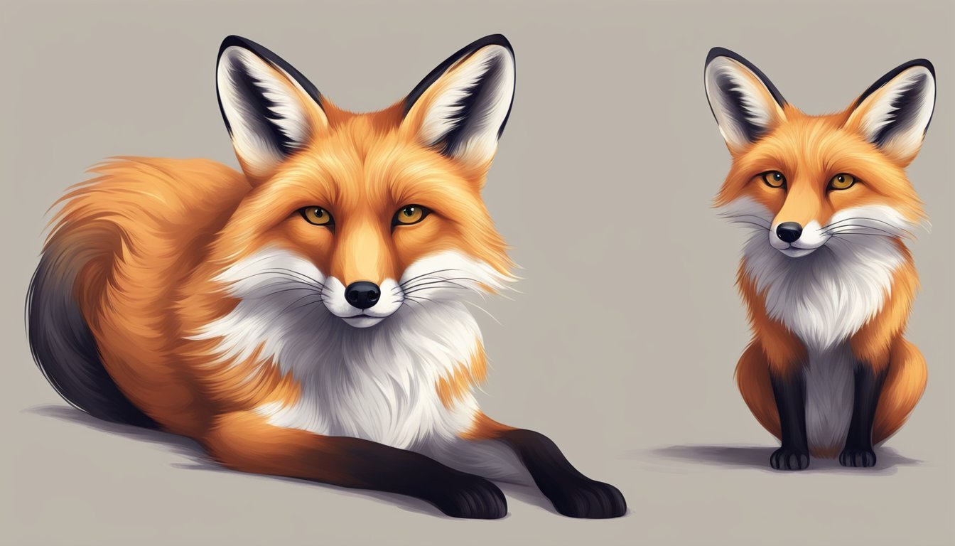 A fox stands confidently, its sharp eyes scanning the surroundings.</p><p>Its sleek fur and agile stance exude cunning and adaptability