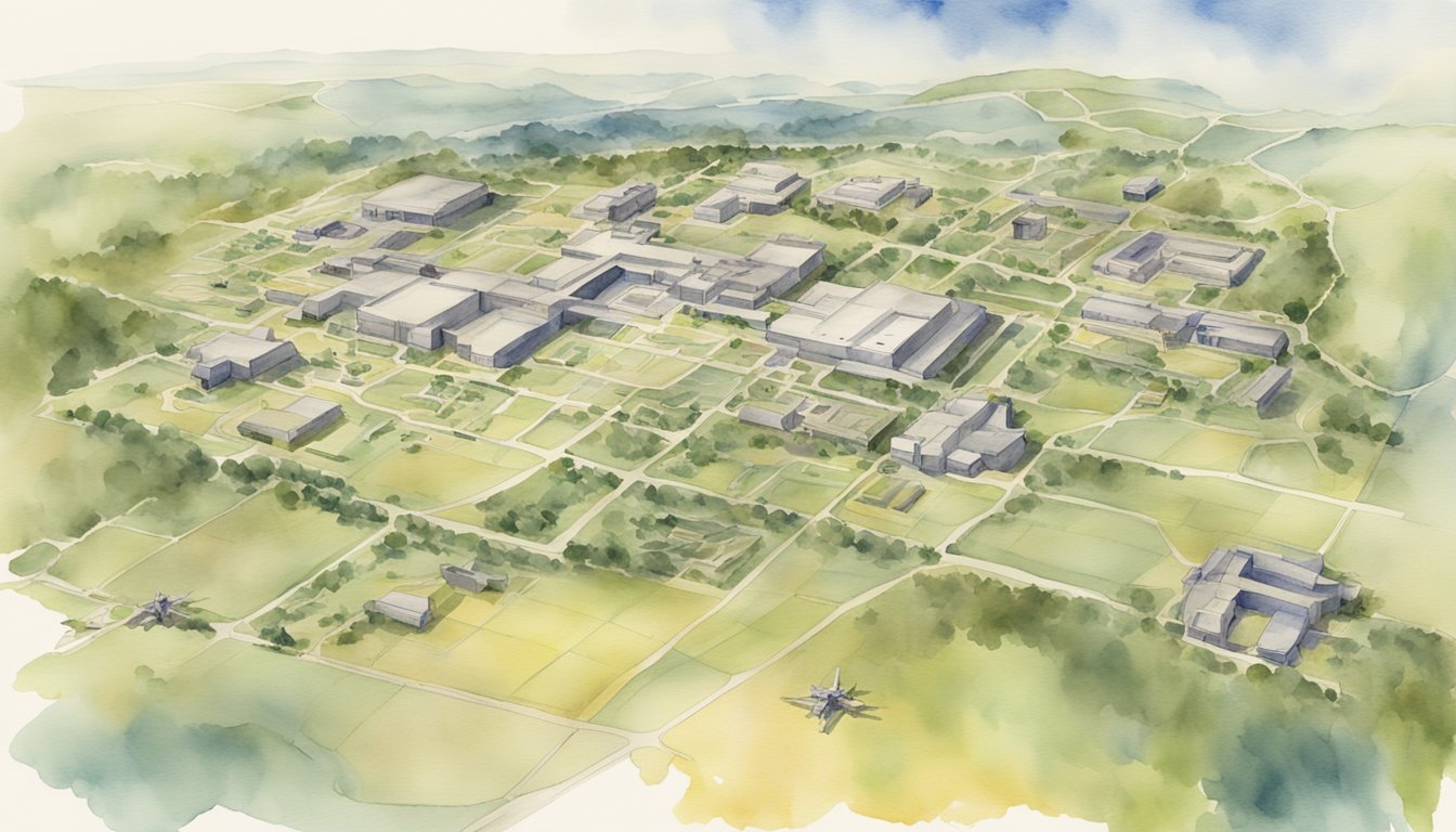 A map showing AIT schools at various military base locations