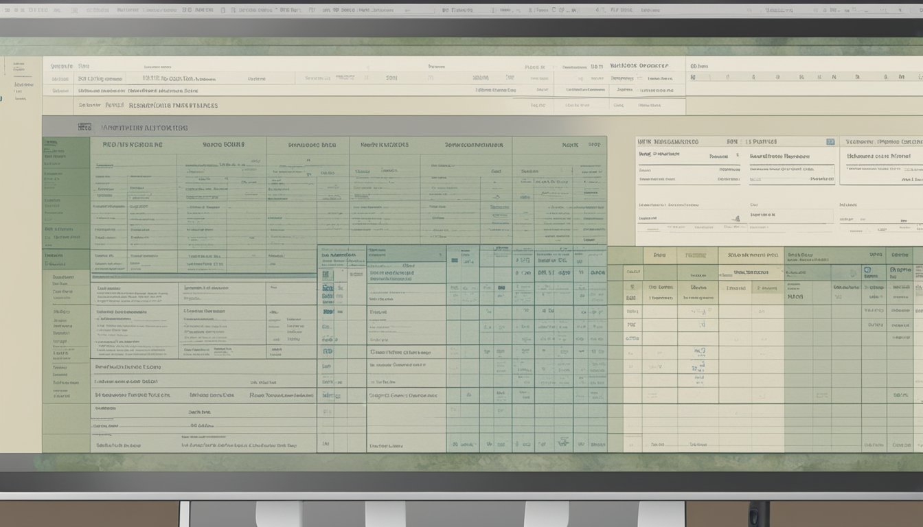 A military vaccine list displayed on a computer screen with a soldier's name, dates, and types of vaccinations received during basic training