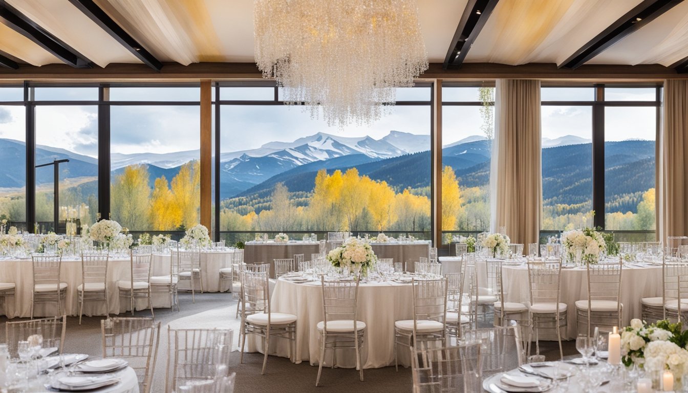 A majestic mountain backdrop frames 12 stunning outdoor wedding venues at Viceroy Snowmass, Colorado