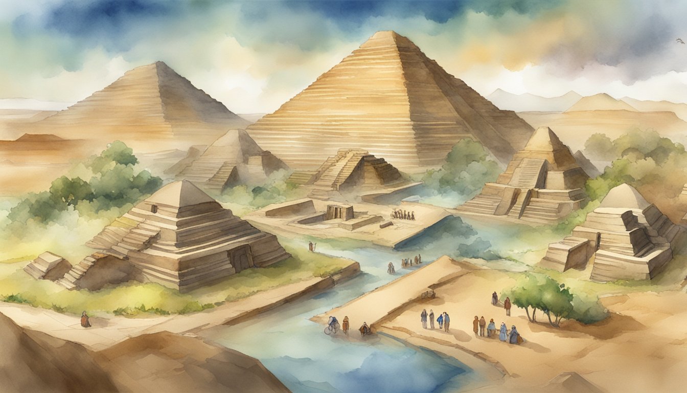 An online history course displays 5 virtual archaeological expeditions.</p><p>Dig sites, artifacts, and historical landmarks are showcased on computer screens