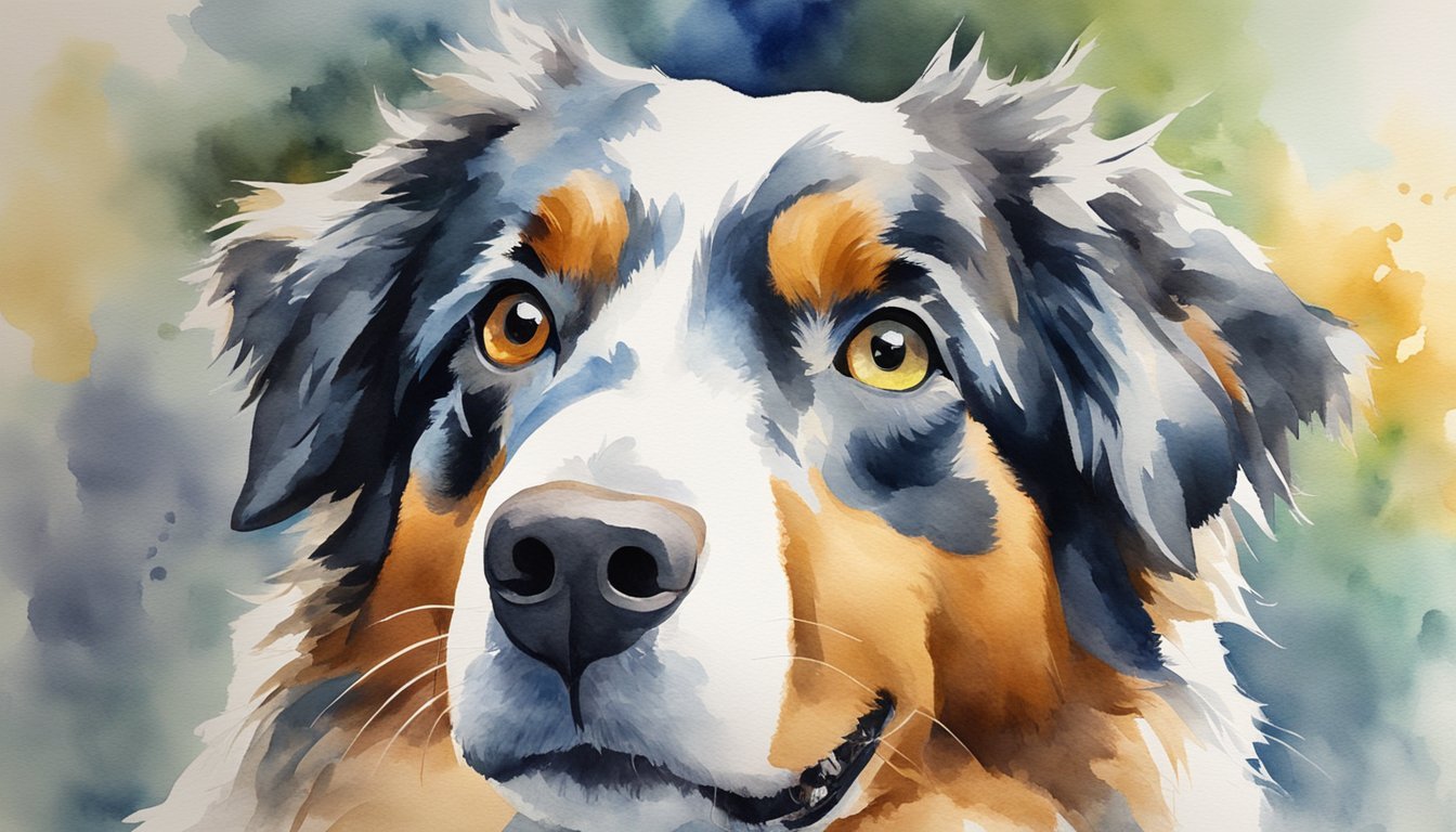 An Australian Shepherd stands proudly, showcasing its striking appearance.</p><p>Its vibrant coat, alert expression, and athletic build convey the 11 benefits of owning this intelligent and loyal breed