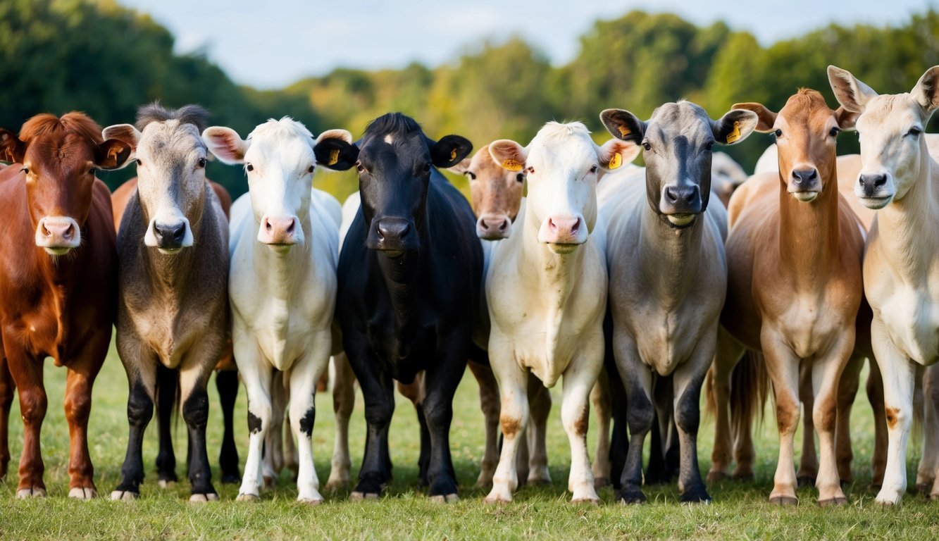 A diverse group of animals gathered together, each representing a different species, color, and size, standing side by side in harmony
