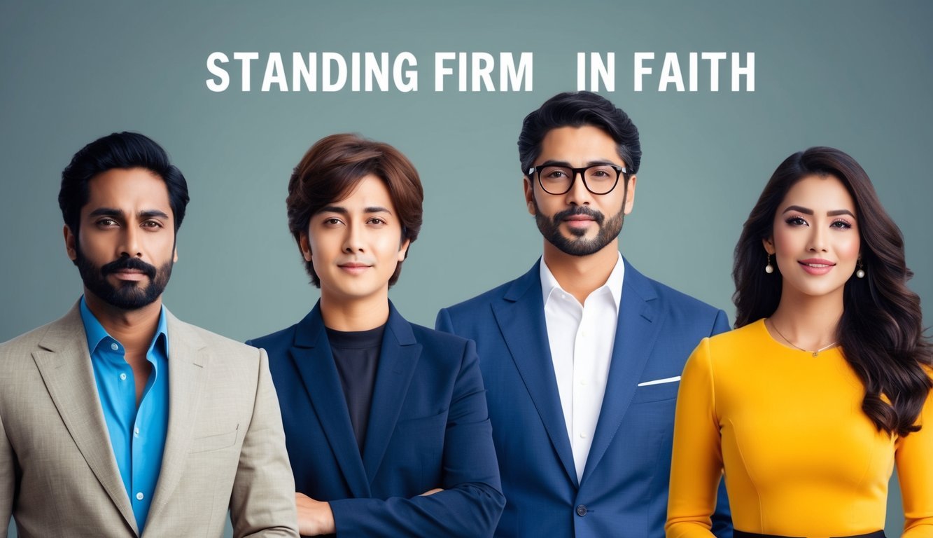 Celebrities standing firm in faith despite pressure and challenges