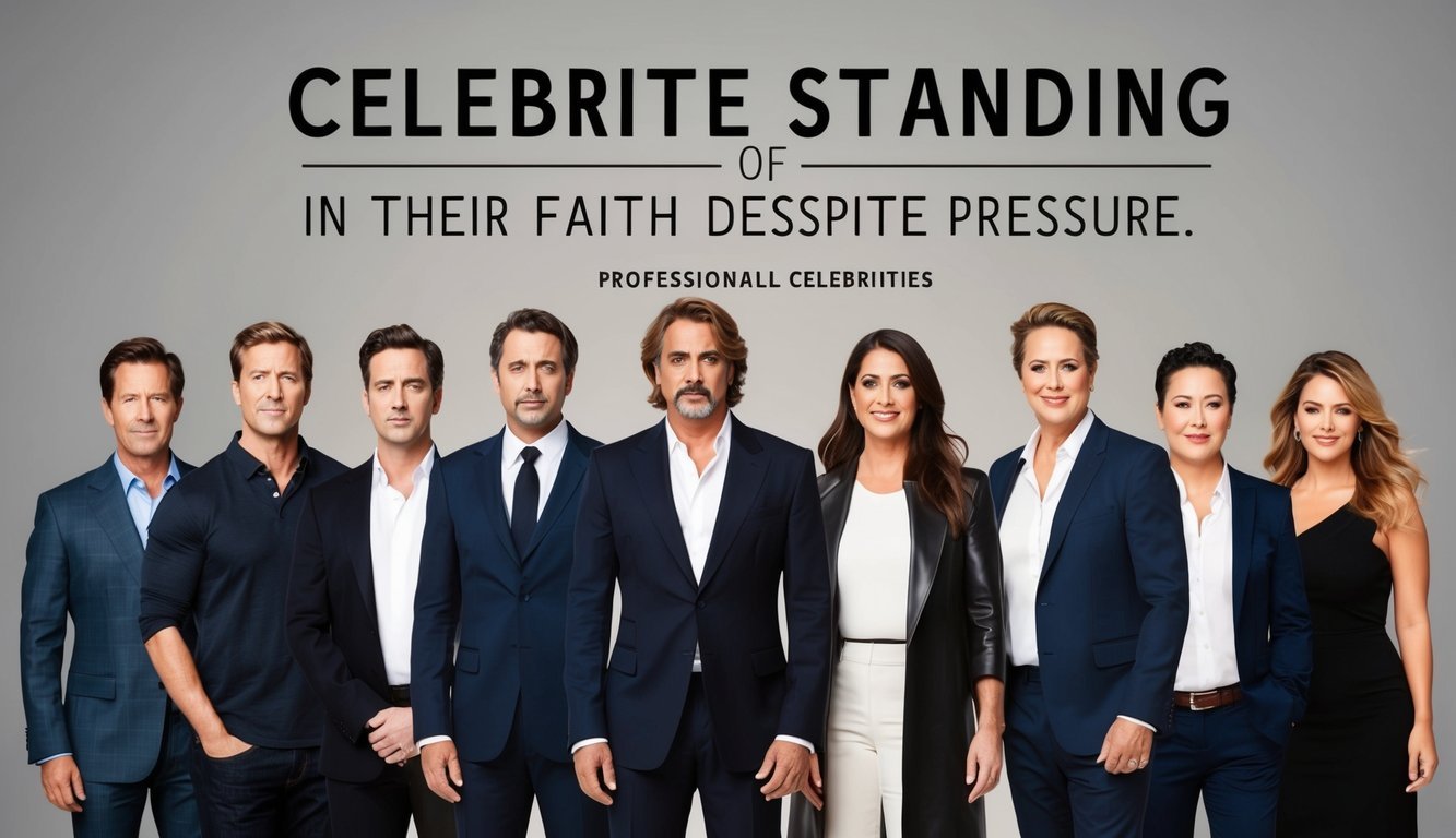 Celebrities standing firm in their faith despite pressure