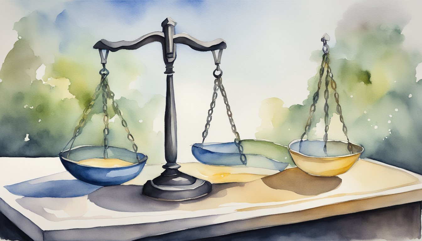 A scale tipping with "injustice" outweighing "justice," symbolizing the threat of injustice everywhere